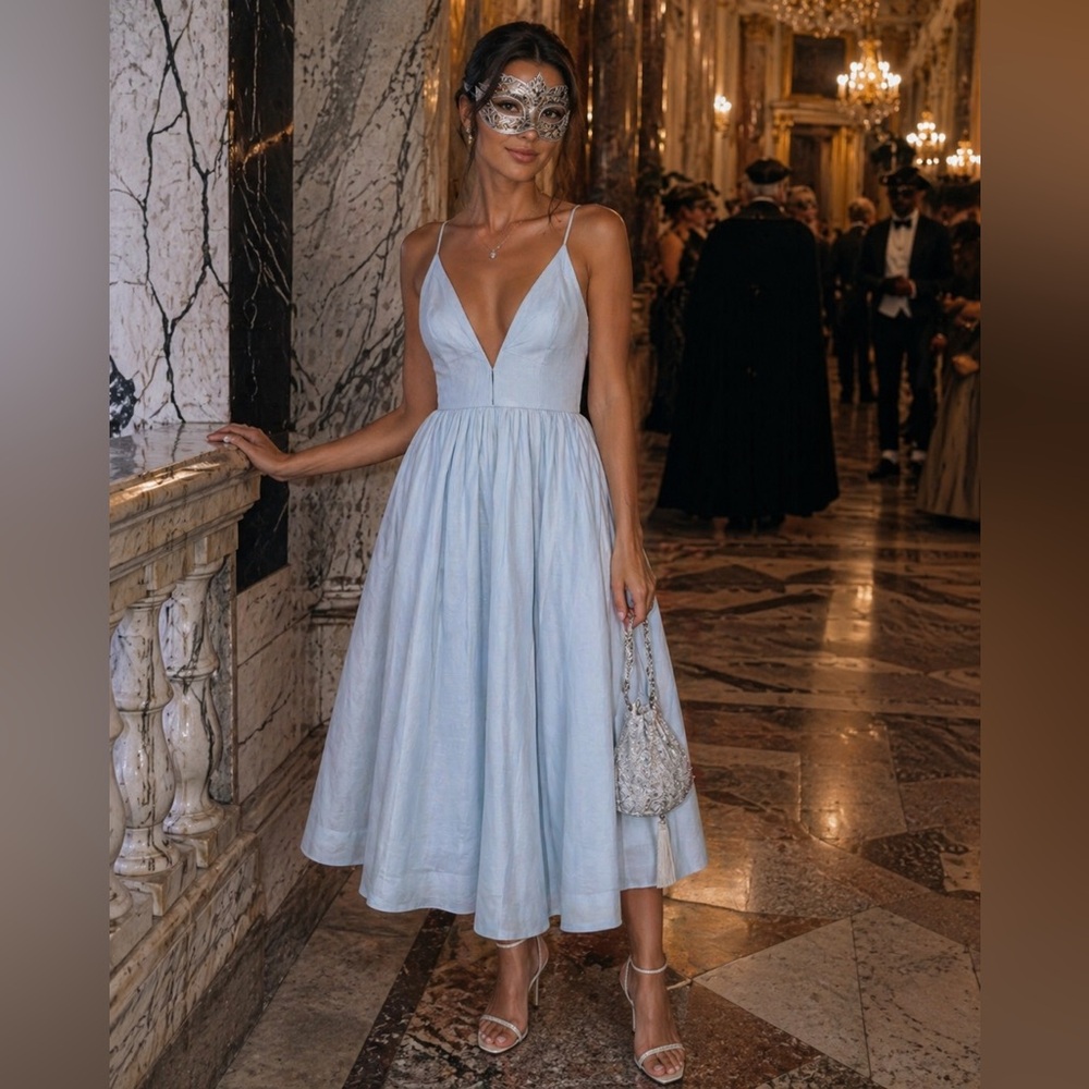 Zimmermann illuminati Elegant Light Blue Dress Size 
AU 0 xs small